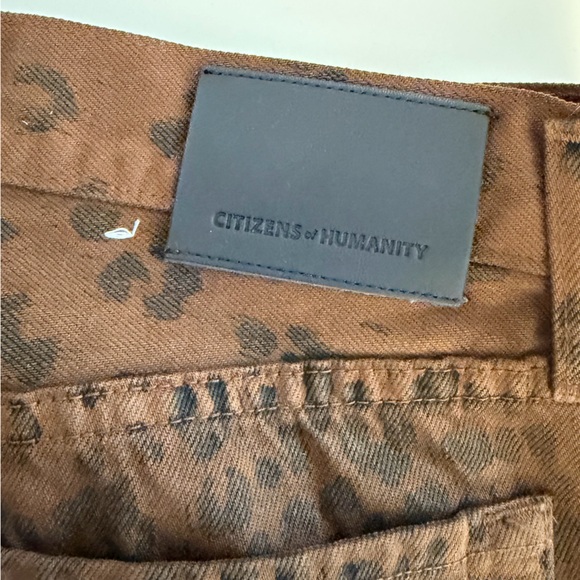 Citizens Of Humanity barrel Jeans Miro Long Relaxed Jeans in Sepia Cheetah - Picture 4 of 8